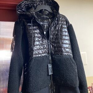 Moose Knuckles Goose Down Black Full Zip JacketNewWithTags
